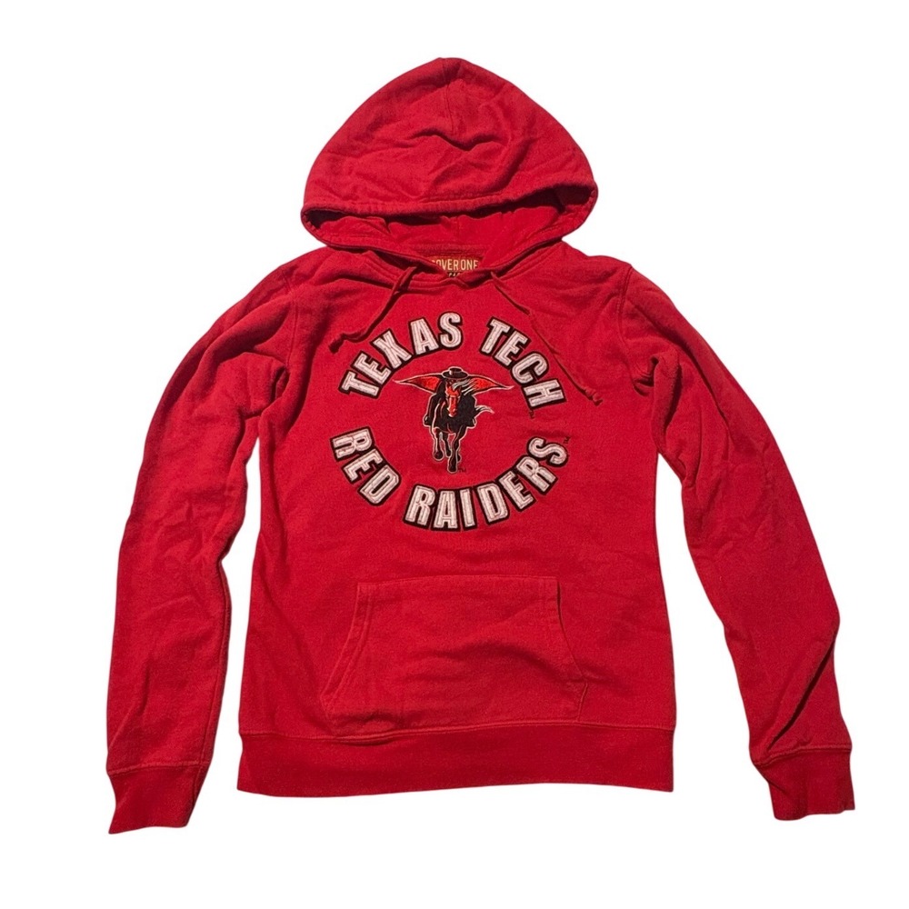 Texas Tech Red Raiders Hoodie Sweatshirt Red Pullover Women's Small College Team